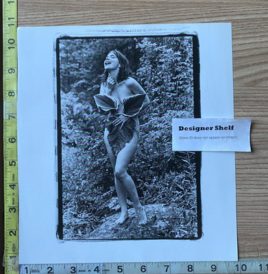Bjork Singer In Garden With Leaves  Scene Book Photograph