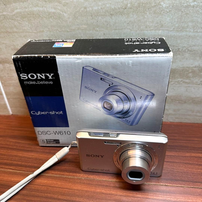 Sony Cyber-shot DSC-W610 14.1MP Digital Camera - Silver for sale