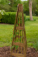 Willow Obelisk Plant Support Frame 4 Sided Obelisk Willow For Climbing Plants