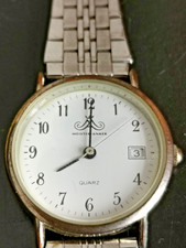 Meister Anker Damenarmbanduhr Quarz Edelstahl Armband Datum klassisch