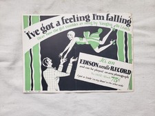 Edison Needle Type Records Advertising Flyer/Poster--1929 Date