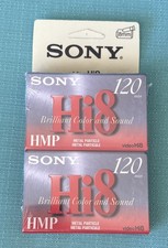 New Sony Hi8 60 min Digital8 120 min HMP Cassette Tape 2 Pack SEALED