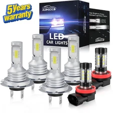 For Kia Optima 2014-2015 LED Headlight Conversion Kit +Fog Lights 36000LM Bright