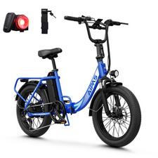 1000W Electric Bike 20" Fat Tire Folding Ebike 48V 12.8Ah 28MPH Commuter