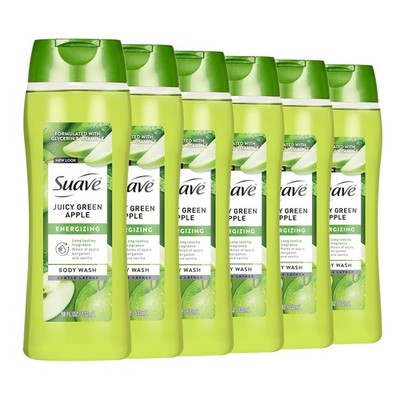 Suave Moisturizing Body Wash New Packaging Juicy Apple Vitamin E Extract