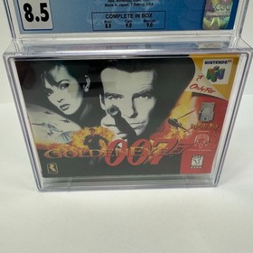 GoldenEye 007 for Nintendo 64 CIB CGC Graded 8.5 w. 9.0 Cart & Manual