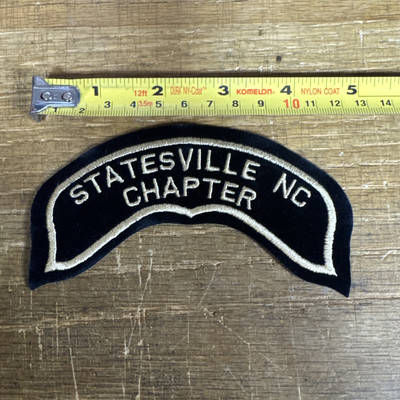 Harley Davidson HOG Statesville NC Chapter Vest 5 x 2'' Patch North Carolina