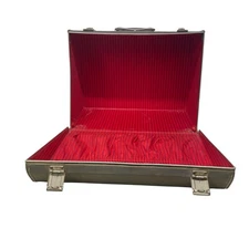 Vintage Suitcase Style Sewing Machine Carrying Case W/ Key