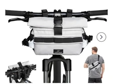 Caracaleap Compact and Versatile 2-in-1 Handlebar Bag Bicycle, Waterproof...