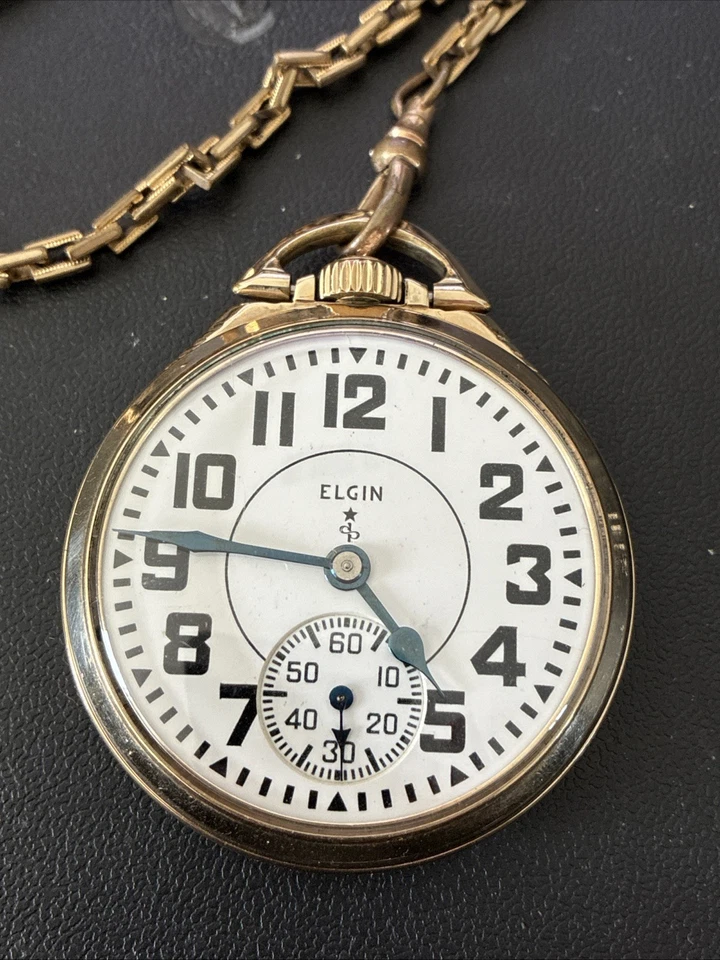 1948 Elgin 571 Type A, 21j, 8 adjustments, 10k gold filled case, RUNNING - Image 2 of 4