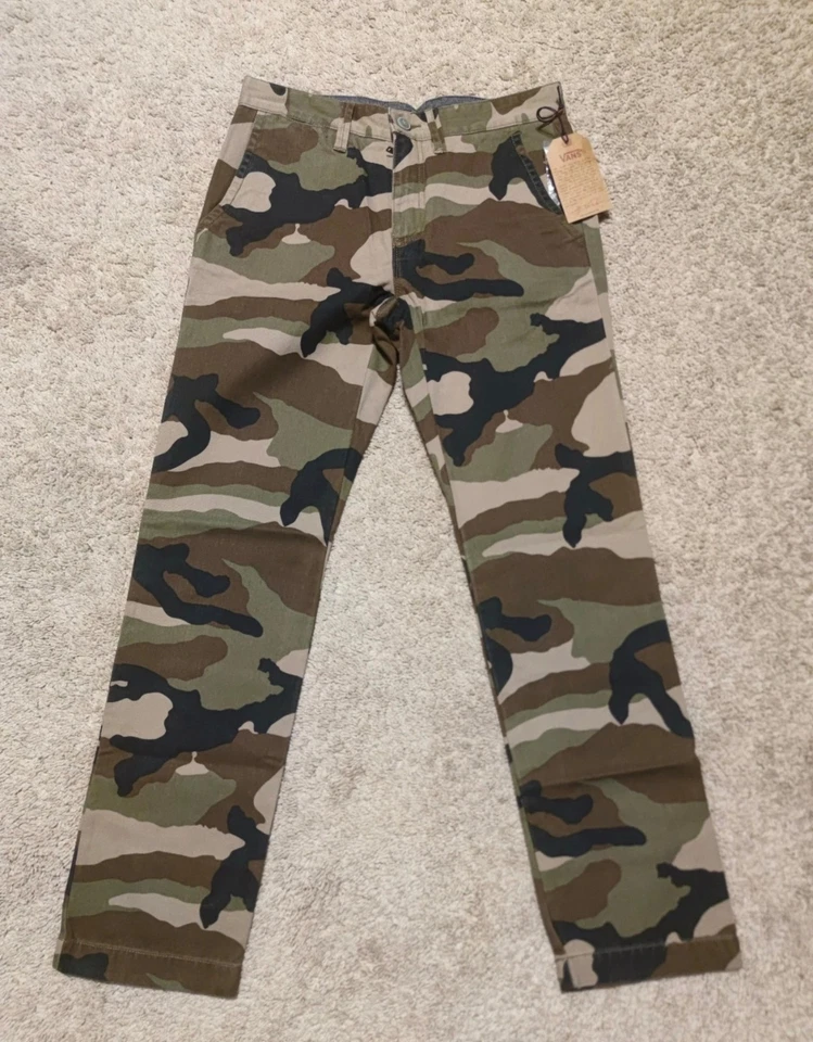 VANS – Pantalon Chino Homme Camouflage – Taille W28 38FR Neuf - Photo 2/4