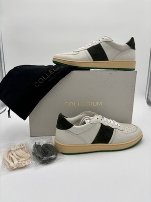 Collegium Pillar Destroyer Low Forest Suede White Green Sneakers EU 42 US 9 NIB