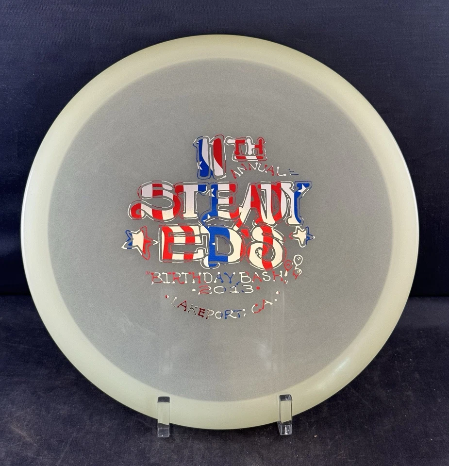 RARE GLOW Champion Roc3 Disc Golf Innova NEW 180g Steady Ed Bday 2013 Penned - Image 3 of 4