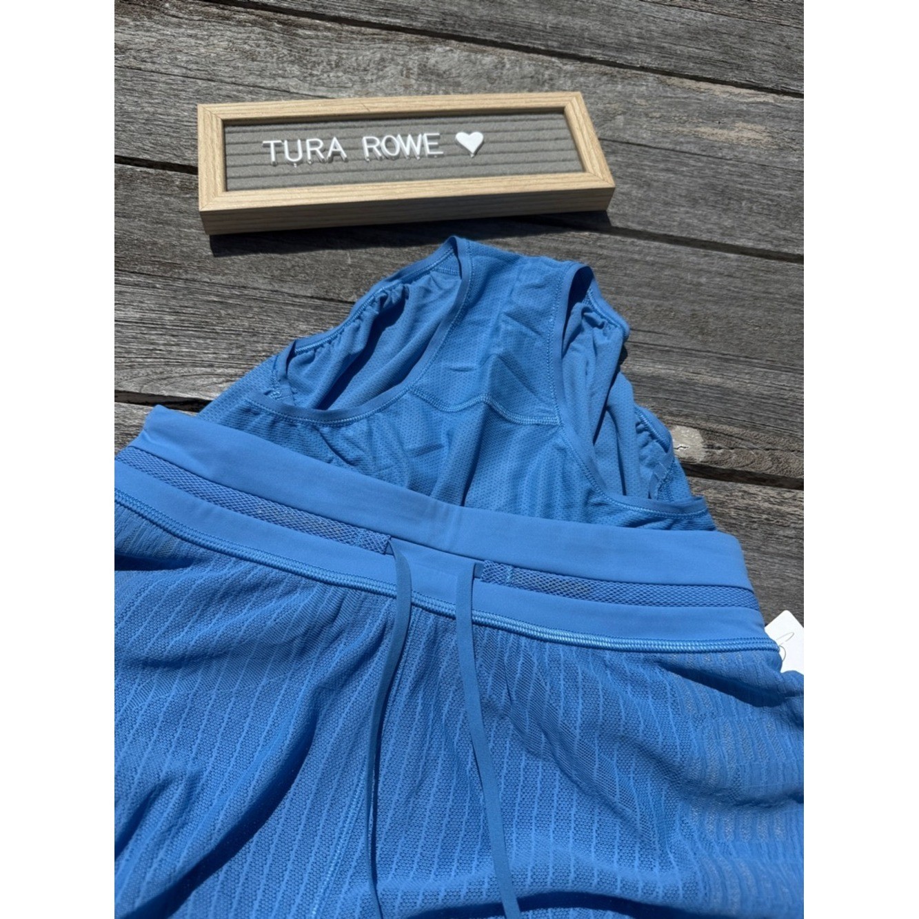 Lululemon Fast and Free Airflow Running Short 3" Pool Party Blue Size 4 NWT image 6