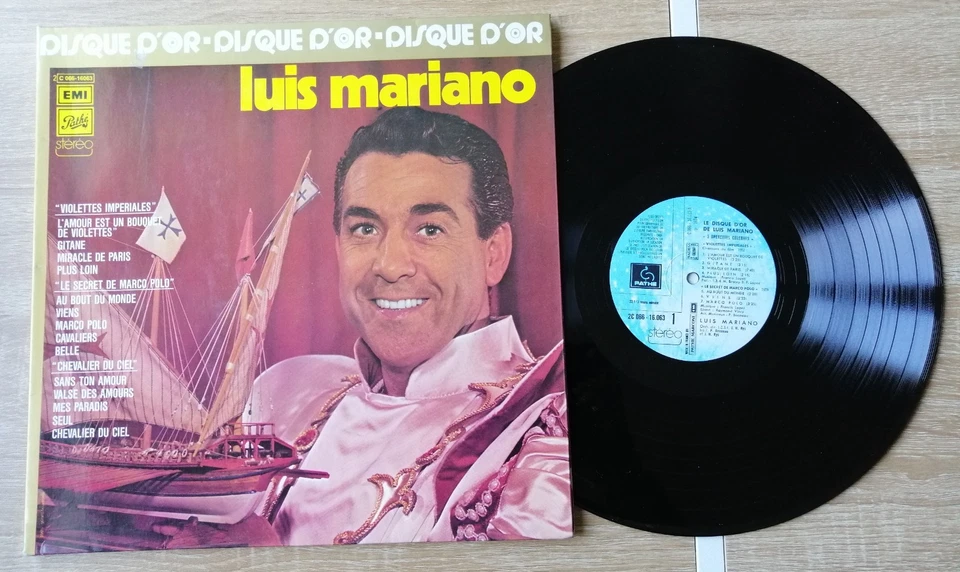Vinyles 33 Tours - DISQUE D'OR - LUIS MARIANO - "3 OPERETTES CELEBRES" - Photo 1/4