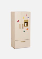 Play Refrigerator for Kids, Wooden Play Fridge with Ice Maker, Pretend Playse...