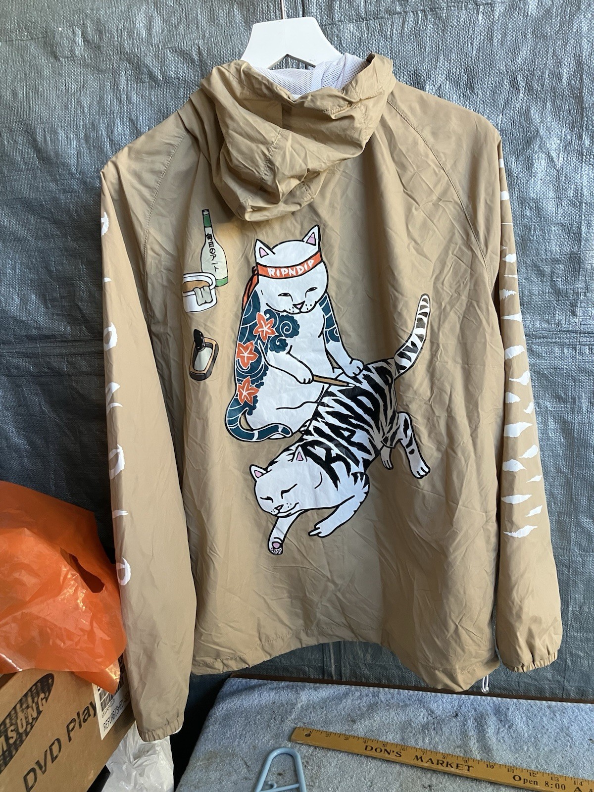 Ripndip Beige Half Zip Button Jacket M - image 1