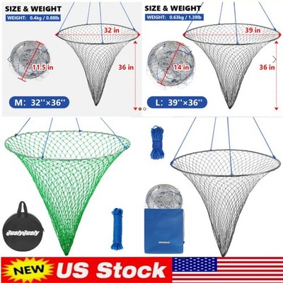 Bridge and Pier Fishing Net Saltwater Fishing Cast Net Sinkers for