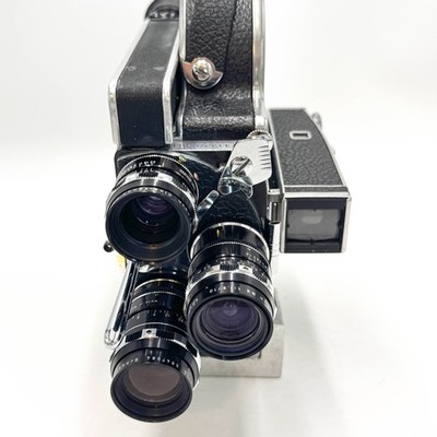Paillard Bolex H16 Reflex REX2 16mm Cine Film Camera & 10/25/75mm