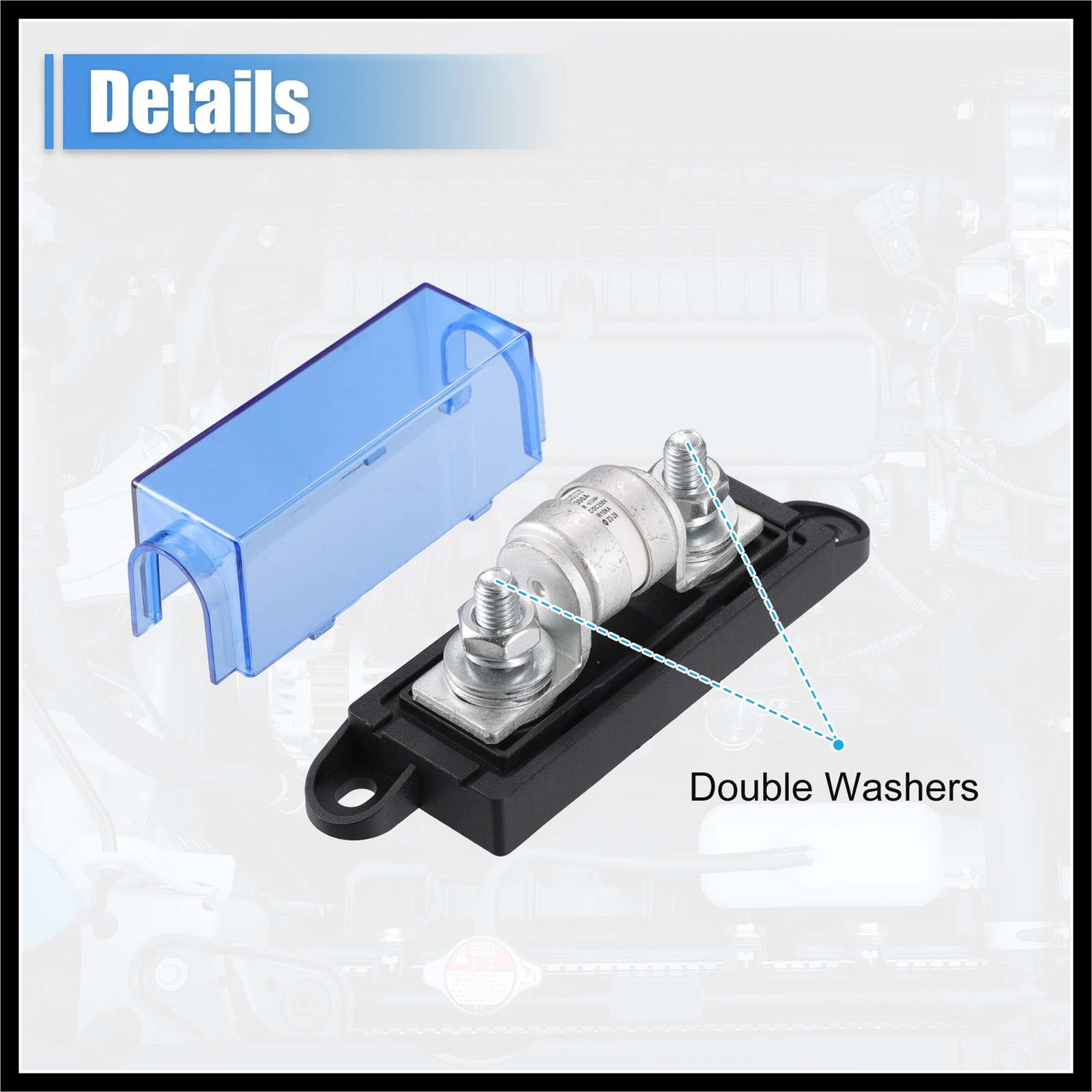 Car Truck Marine Boat DC250V Fuse Block 300A Class T Fuse Holder w/ 300 Amp