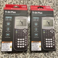Lot of 2 Texas Instruments TI-84 Plus All-Purpose Graphing Calculator Brand NEW