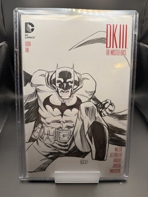 Dark Knight III: The Master Race (Blank Cover) sketch and signed by Phillip Sevy