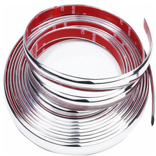 Chrom Zierleiste Selbstklebend 15mm 5M Universal Auto Deko