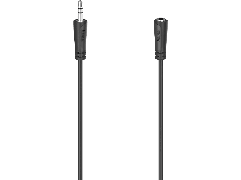 MediaMarkt Hama Cable Jack, 00200724, 3 M, Extensión, De 3.5 Mm, Negro - Imagen 2