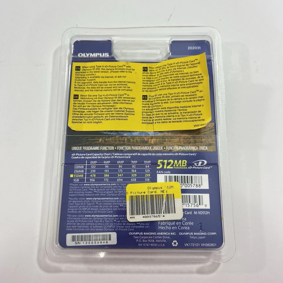 Olympus H 512MB XD Picture Card Type-H Memory Card for Olympus Fujifilm MXD512H3 - Image 2 of 3