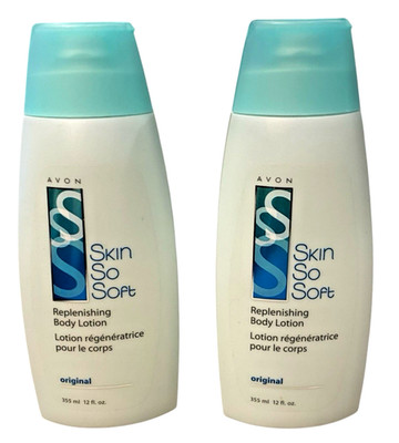 NOS Avon Skin So Soft Replenishing Body Lotion Original 12 oz Each Lot 2
