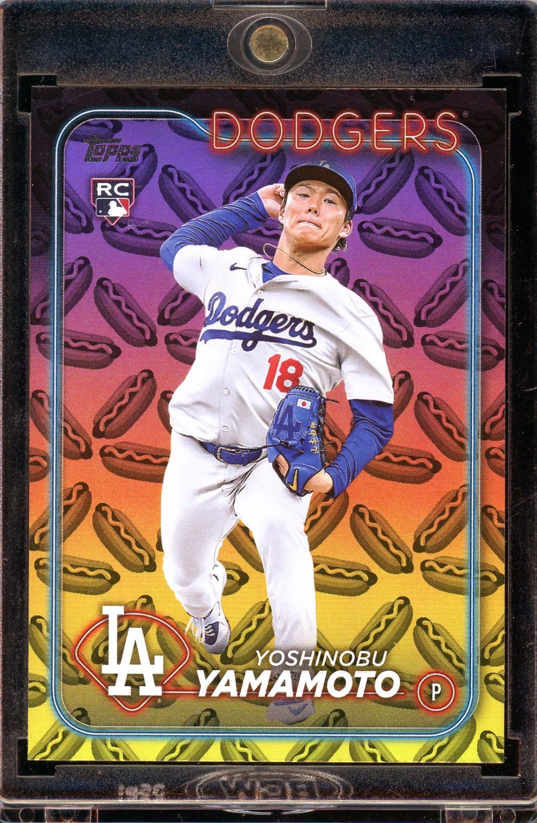 Yoshinobu Yamamoto (RC) 2024 Topps Series 2 Holiday Hot Dogs SP #553 LA Dodgers