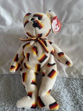 Ty Beanie Baby DEUTSCHLAND the Bear (w/ Black Nose)