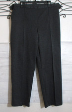 NWT Alfred Dunner Pull On Knit Pants Size 14 Gray Pockets Elastic Waist