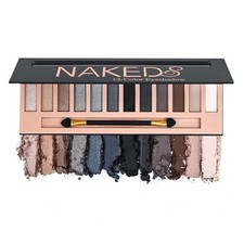Smoky Eyeshadow Palette 12 Colors Cool Silver Goth Makeup Cosmetics set