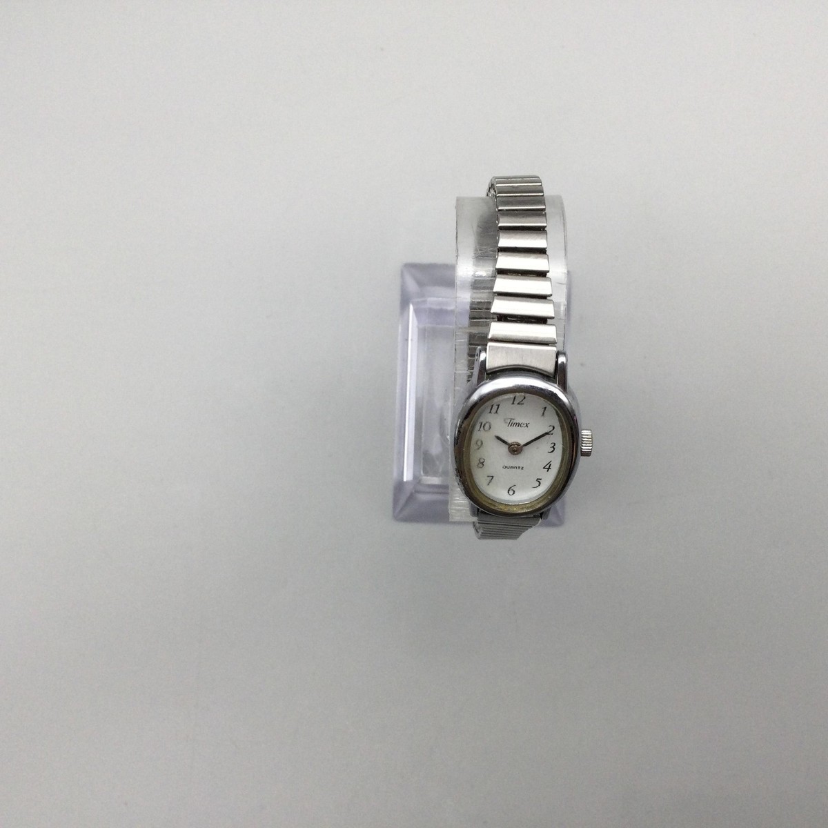 Timex Womens Cavatina Oval Watch 18mm Silver Tone Expansion  display picture 1