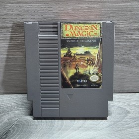 Dungeon Magic Nintendo NES Game And Box No Instructions Tested