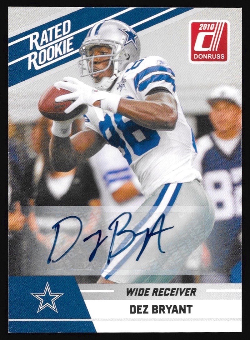 Dez Bryant Donruss Rated Rookies #32 Autograph