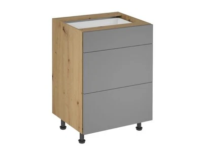 Schubladenschrank Küchenunterschrank 3 Schubladen Kommode Schubladenmodul - Bild 1 von 4