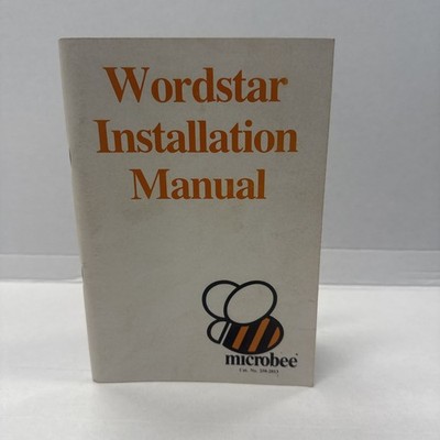 microbee wordstar installation manual cat no 250-2013