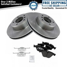 Rotor & Brake Pad Kit Ceramic Front for 04-10 BMW 5 Series New