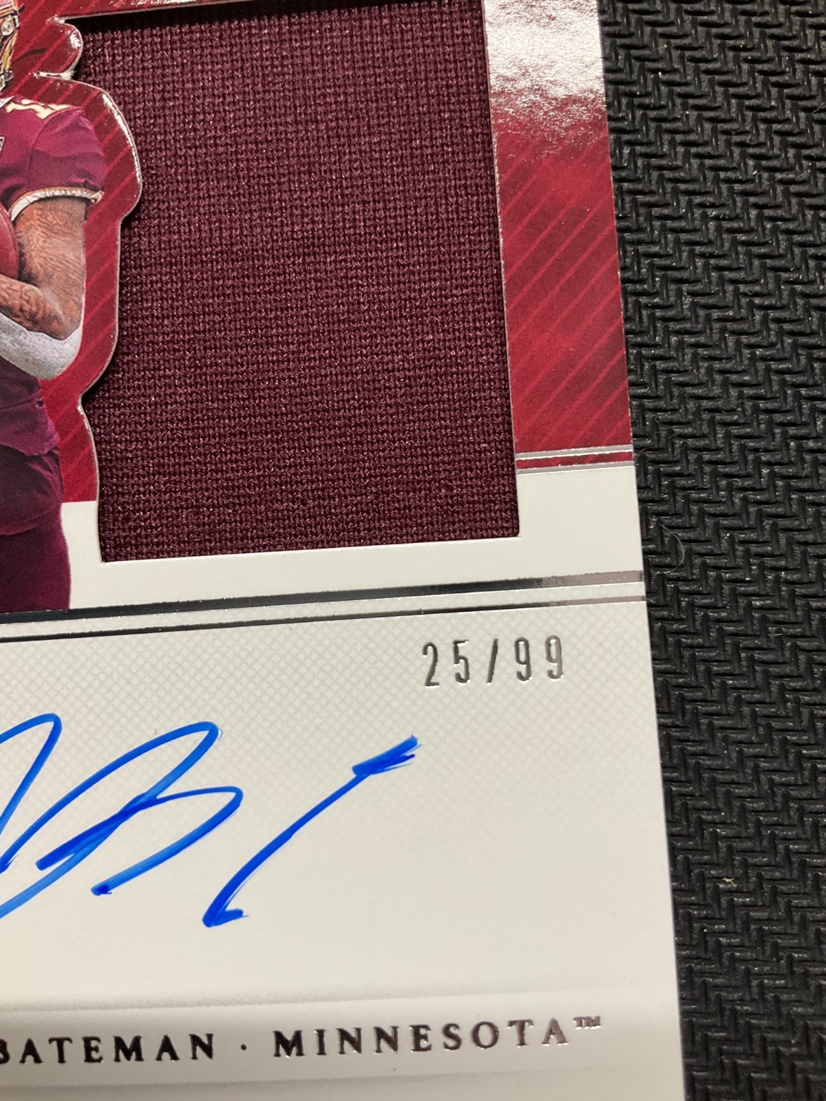 2021 Panini National Treasures Rashod Bateman Rookie Patch Auto /99 No Reserve view 3