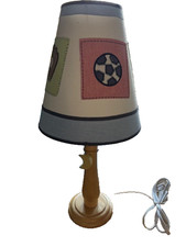 Pottery Barn Children's Room Vintage Sports Lamp very clean. 20" tall