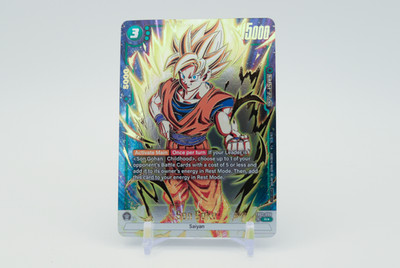 Rare Son Goku FB02-086 (Gold) Dragon Ball Fusion World Tournament Promo Card  