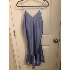 Victoria's Secret 90s Vintage Satin Gold Label Rare Purple M Babydoll Fairy Y2K