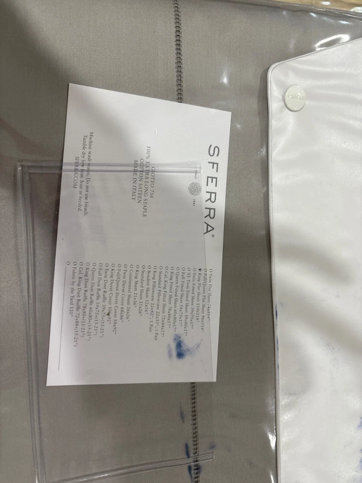 Sferra Giotto King sábana plana en sílex Foto 3 de 3