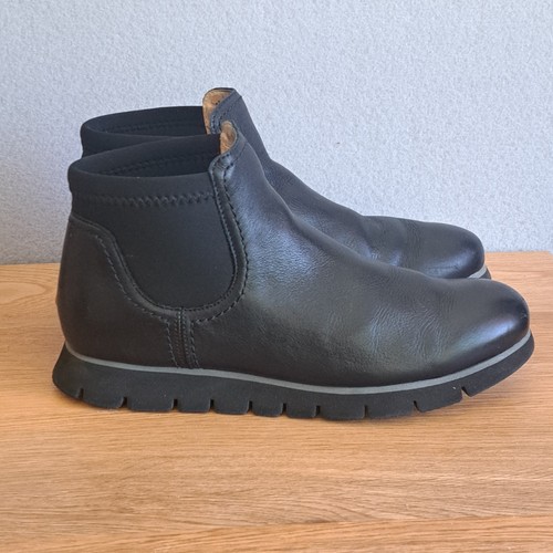 Samuel Hubbard Samsport Chelsea Boots Black Leather Slip-On Women’s 38 7.5 - Picture 2 of 13