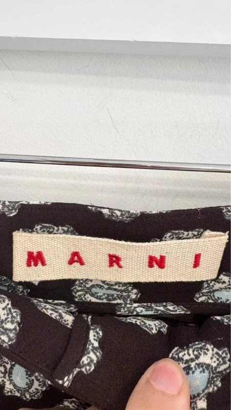 Marni Silk Trousers Size 38 UK 10 100% Silk - Image 3 of 4