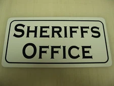 SHERIFFS OFFICE "Vintage" Metal Sign Marshal Constable