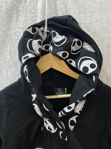 Disney Nightmare Before Christmas Hoodie Sweatshirt Kids 7-8 Jack Skellington - Picture 2 of 14