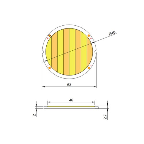 High CRI 95+ RA (93-98) High Power COB LED 2700K-5600K 200CW+200WW / 300CW+300WW - Picture 2 of 2